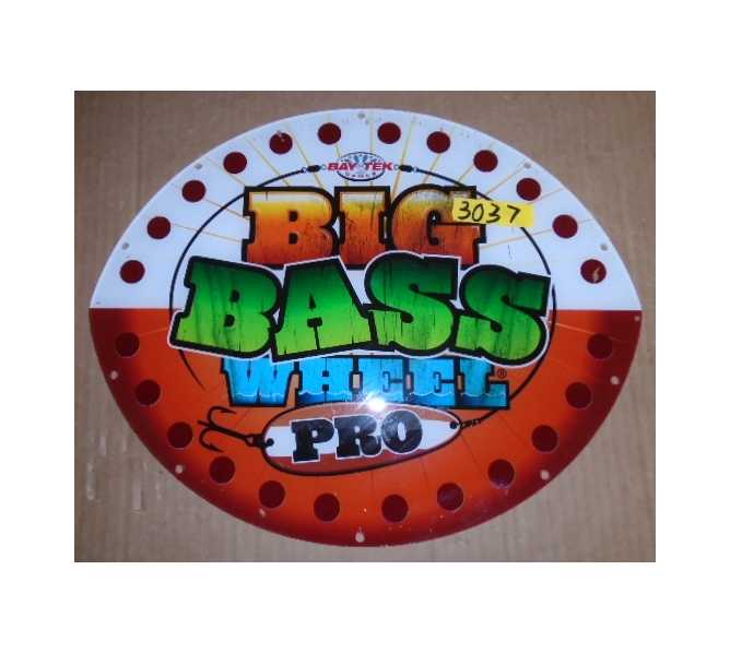 BIG BASS WHEEL PRO Redemption Arcade Machine Game Overhead Header